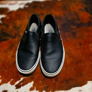 Classic Black Vans Slip-On Women's Shoes